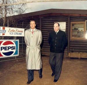 Jos Luis Pardos con el rey Don Juan Carlos I durante su visita oficial a Australia y Nueva Zelanda