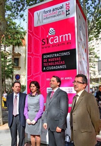Autoridades que presentaron Sicarm 2011 en Murcia
