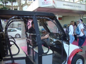 El coche elctrico que mostr la Universidad de Murcia