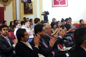 Oyentes del II Workshop de la UCAM aplauden a los ponentes