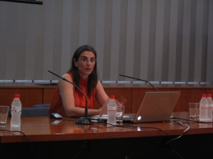 Elena Gadea durante su intervencin