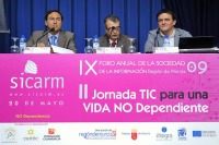 Mesa redonda durante la II Jornada TIC para una VIDA NO Dependiente