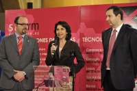 La consejera de Economa y Hacienda, Inmaculada Garcia, inaugurando SICARM 2010 