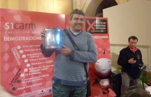 Jos Piles Galdn, ganador del Concurso Trivial en Caravaca 