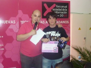 Miguel ngel Pedreo Snchez, tercer premio y ganador de un MP4