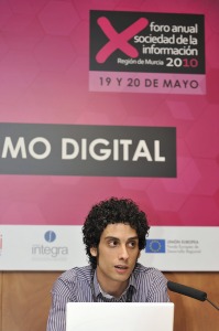 Rubn Garca Bastida, redactor de laverdad.es, en el taller prctico de Periodismo Digital 