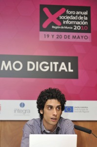 Rubn Garca Bastida, redactor de laverdad.es, en el taller prctico de Periodismo Digital 