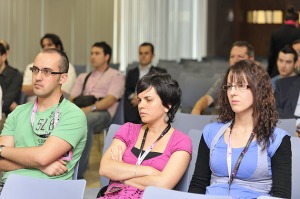 Asistentes atendiendo a la ponencia sobre la animacin digital 