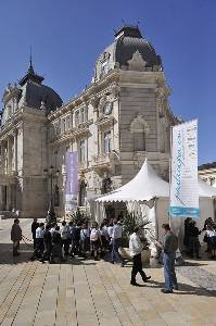 Cartagena- Carpa Sicarm 2008 instalada en la Plaza del Ayuntamiento de Cartagena