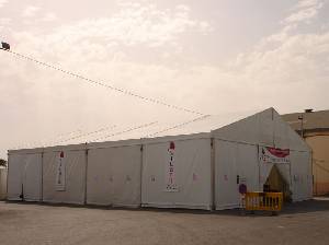 Carpa de SICARM en Santomera