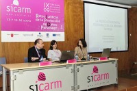De izquierda a derecha, D. Pedro Grimalt Servera, D�a. M� Bel�n Andreu Mart�nez y D�a. M� Carmen Plana Arnaldos.