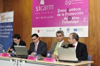 De izquierda a derecha, D. Samuel Parra S�ez, D. Alfonso Ortega Gim�nez, D. Lorenzo Cotino Hueso y D. Fernando de la Vega Garc�a.