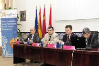 De izquierda a derecha, D. Vicente Monchol� Cebri�n, D. Ricard Mart�nez Mart�nez, D. Ram�n Arn� Torrades y D. Antoni Bosch Pujol.