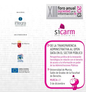 De la ley de transparencia al open data. Sicarm 2013