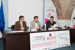 Onofre Molino, Juan Luis Pedreo y Enrique Ortuo Navarro. Contenidos Digitales: Foro Digicontext. SICARM 2012