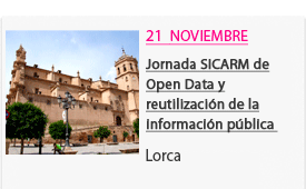 Jornada SICARM de Open Data y reutilizacin de la informacin pblica