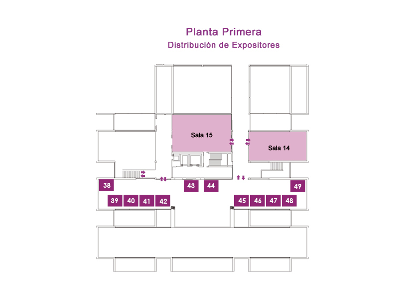 Plano de la primera planta del Auditorio y Centro de Congresos Vctor Villegas