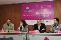 De izquierda a derecha, D. Gumersindo Lafuente, Da. Virginia Prez Alonso, D. Juan Toms Frutos y D. ngel Angulo.