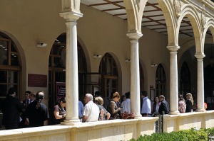 Descanso en la Facultad de Derecho de la jornada de Proteccin de Datos 